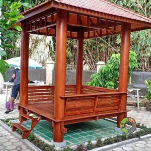 Jual Gazebo Kelapa 2x2 Harga Murah Langsung Pasang di Lokasi